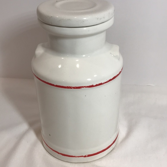 HOUSE OF WEBSTER Vintage Creamer/Milk Jar-white/red lettering and trim-8.5x4.75” - Picture 4 of 7